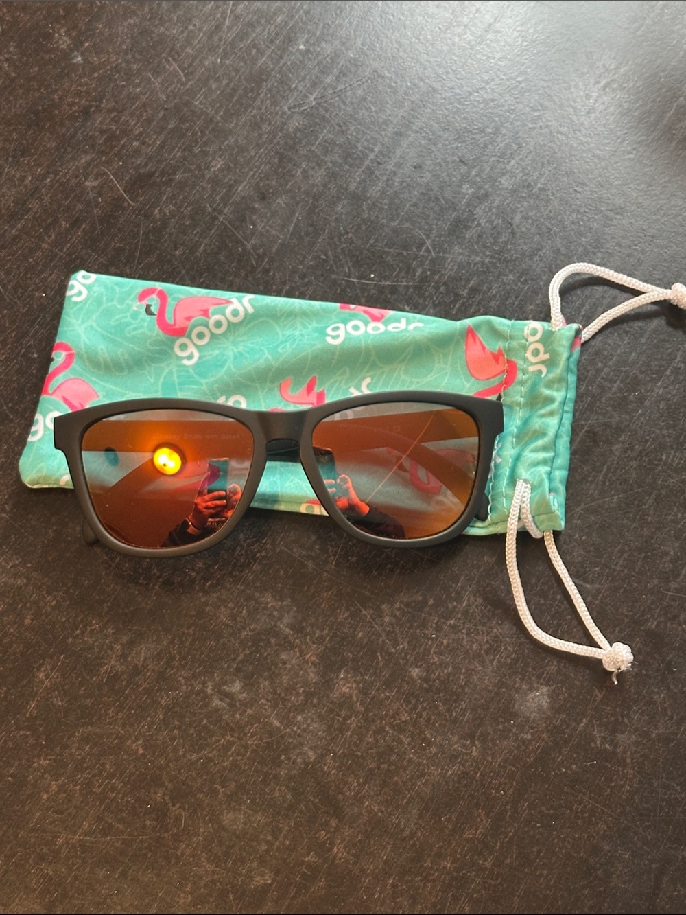 Goodr OG “Whiskey Shots with Satan” sunglasses